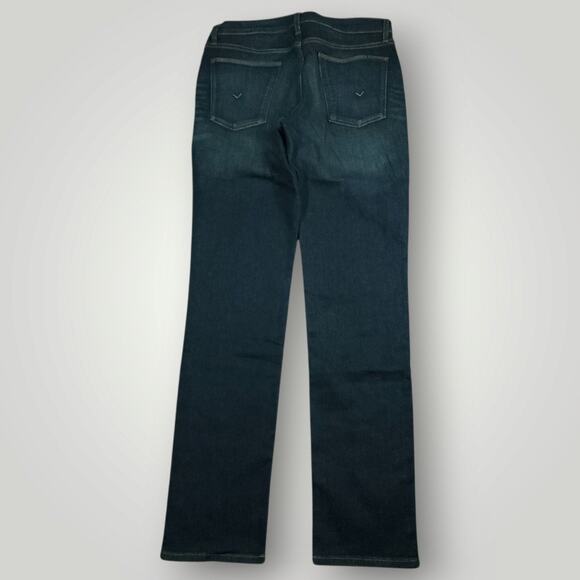 Hudson Jeans Mens 33 Blake Slim Straight Whiskering Mid Rise Stretch Dark Wash - Picture 2 of 12